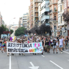 Imatges de la manifestació del col·lectiu LGTBI+ a Lleida