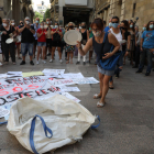 Manifestació d'hostalers i restauradors a Lleida