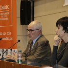Ares Escribà, de Lleida TV, presentó la charla del Síndic.