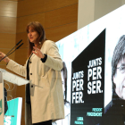 Acte de campanya de Junts a Lleida, amb Laura Borràs