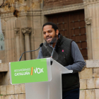 Acte de campanya de Vox a Lleida, amb Santiago Abascal