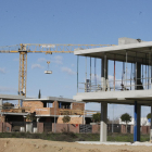 Imagen reciente de edificios en construcción en Lleida.