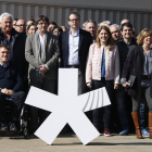 Foto de familia del PDeCAT tras la constitución del Consell d’Acció Municipal con Solsona al frente.