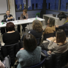 El fiscal jefe, Juan Boné, ayer durante la conferencia en la sede del TSCAT de Lleida. 