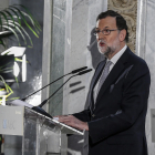 El president del Govern, Mariano Rajoy, en un acte a Madrid.