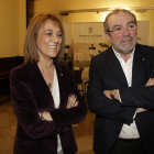 Joan Reñé y Ester Franquesa, este miércoles en la Diputación de Lleida.