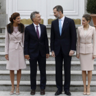 Macri se reunió con Felipe VI y almuerza con los Reyes en Zarzuela