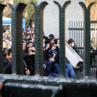 Momento de las manifestaciones en Irán.