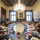Reunió de la Junta de Portaveus celebrada al Parlament de Catalunya.