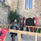 La plaça del Castell de Montsonís va acollir dissabte la segona edició d’aquests combats.