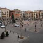 Vista de la plaça Mercadal de la capital de la Noguera.