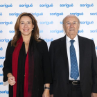 La presidenta de Sorigué, Ana Vallés, i el fundador del grup, Julio Sorigué.