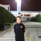 La jugadora leridana, con la Selección Catalana Sub’12.
