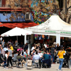 Les terrasses de bars proliferen a la ciutat de Lleida.