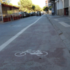 Mollerussa cuenta con un carril bici en la avenida del Canal. 