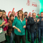 La candidata socialista a la presidencia de la Junta de Andalucía Susana Díaz y el del Partido Popular, Juan Manuel Moreno.