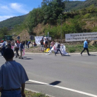 Imagen de archivo de una protesta de ganaderos del Pirineo.