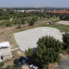 Vista de l’actual heliport, just al costat del parc de bombers, a menys d’un quilòmetre de l’hospital.