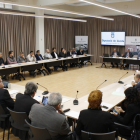 Imagen de la jornada sobre logística que se celebró ayer en la diputación de Lleida. 