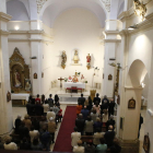 La iglesia de Rosselló, llena ayer por la tarde durante la misa oficiada por el obispo de Lleida. 