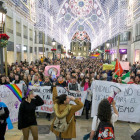 Manifestación ayer por el centro de Málaga contra la irrupción de Vox en el Parlamento de Andalucía.
