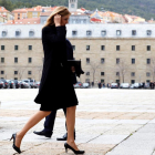 La infanta, ayer en El Escorial. 