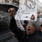 Protesta de pensionistas el jueves cerca del Congreso de los Diputados.