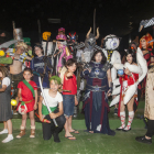 Una vintena de fans del manga japonès, ahir al primer concurs de ‘cosplay’ del Galacticat.