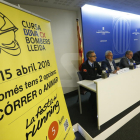 La presentació de la Cursa Bombers de Lleida.