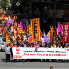 Els sindicats van reclamar el passat 1 de Maig la recuperació de drets i llocs de treball i salaris dignes.