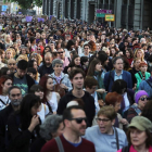 Manifestantes protestan en las calles de Madrid por la sentencia de La Manada.