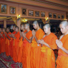 Ordenación budista de los niños rescatados en una cueva de Tailandia