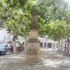 El centro de la plaza Major de Verdú.