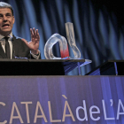 Joaquim M. Puyal cuando fue designado Català de l’Any, en 2012.