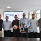 Andreu Subies, ahir amb els representants dels clubs.