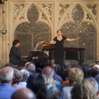 Actuació del pianista Jordi Domènech i la soprano Anna Moliner.