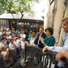 Soraya Sáenz de Santamaría hizo campaña ayer en Córdoba.