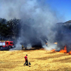 El fuego de Massoteres calcinó cinco hectáreas de cultivos y dos de bosque de ribera.  