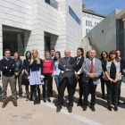 La concentració de jutges i fiscals a l'edifici judicial de Lleida.