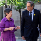 El president de la Generalitat, Quim Torra, i la delegada del