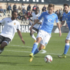 Marc Martínez, en un dels partits de la seua anterior etapa en el Lleida.