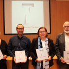 Presentació del llibre gràfic, ahir a l’ajuntament de Tàrrega.