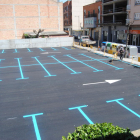 El nuevo estacionamiento de la calle Crist Rei de Mollerussa.