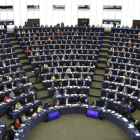 Vista general de l’hemicicle abans d’una sessió plenària al Parlament Europeu a Brussel·les.