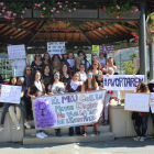 Protesta de col·lectius a favor de despenalitzar l’avortament a Andorra el mes de setembre passat.