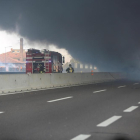 Imatge de la gran fumarada provocada per l’enorme explosió.