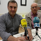 El president Enric Duch i el vicepresident, Jordi Carbonell, ahir a la roda de premsa.