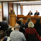 Presentación del programa Consolida’t, ayer, en la sede de COELL en Lleida.