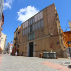 Imatge d'ahir de l'edifici de la parròquia de Sant Andreu, al carrer Cavallers.
