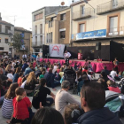 La plaça Prat de la Riba de Montgai es va omplir ahir de públic a l’espectacle ‘Simplemente Pepe’.